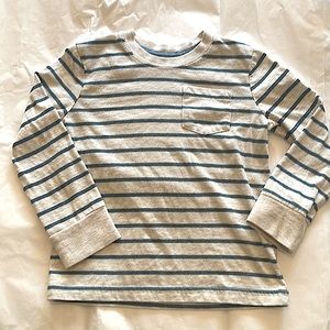 Okie Dokie - blue and white striped shir